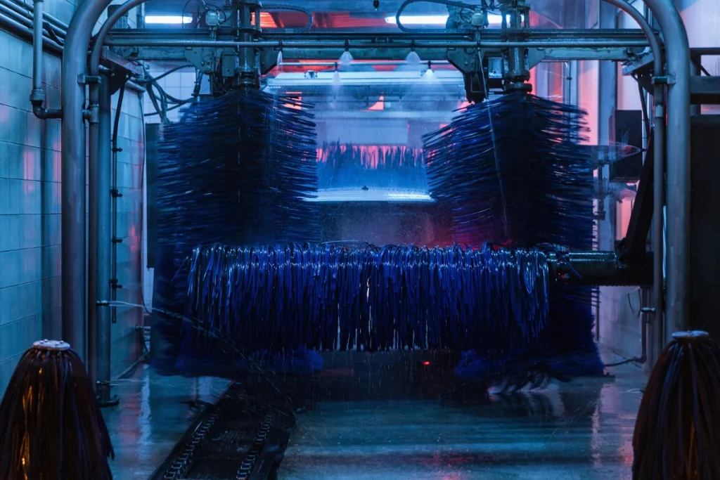 a recent drive thru car wash construction project completed