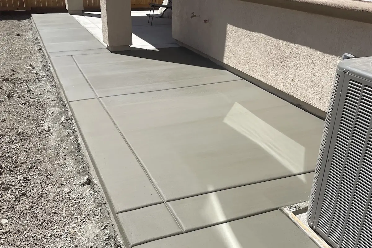 new concrete patio installed by the best concrete contractor in roseville